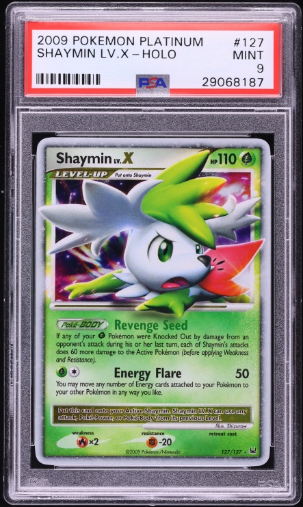 2009 Pokemon Platinum Holo Shaymin LV X #127 PSA 9 MINT