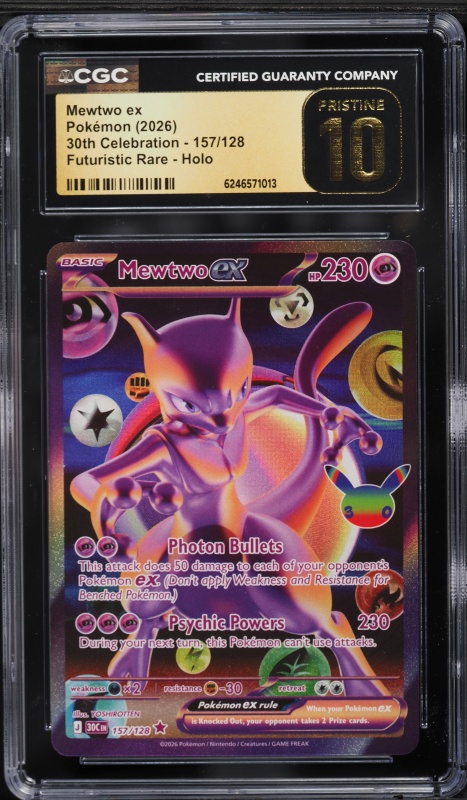 2021 Pokemon Japanese 25th Anniversary Promo Holo Mewtwo EX #22
