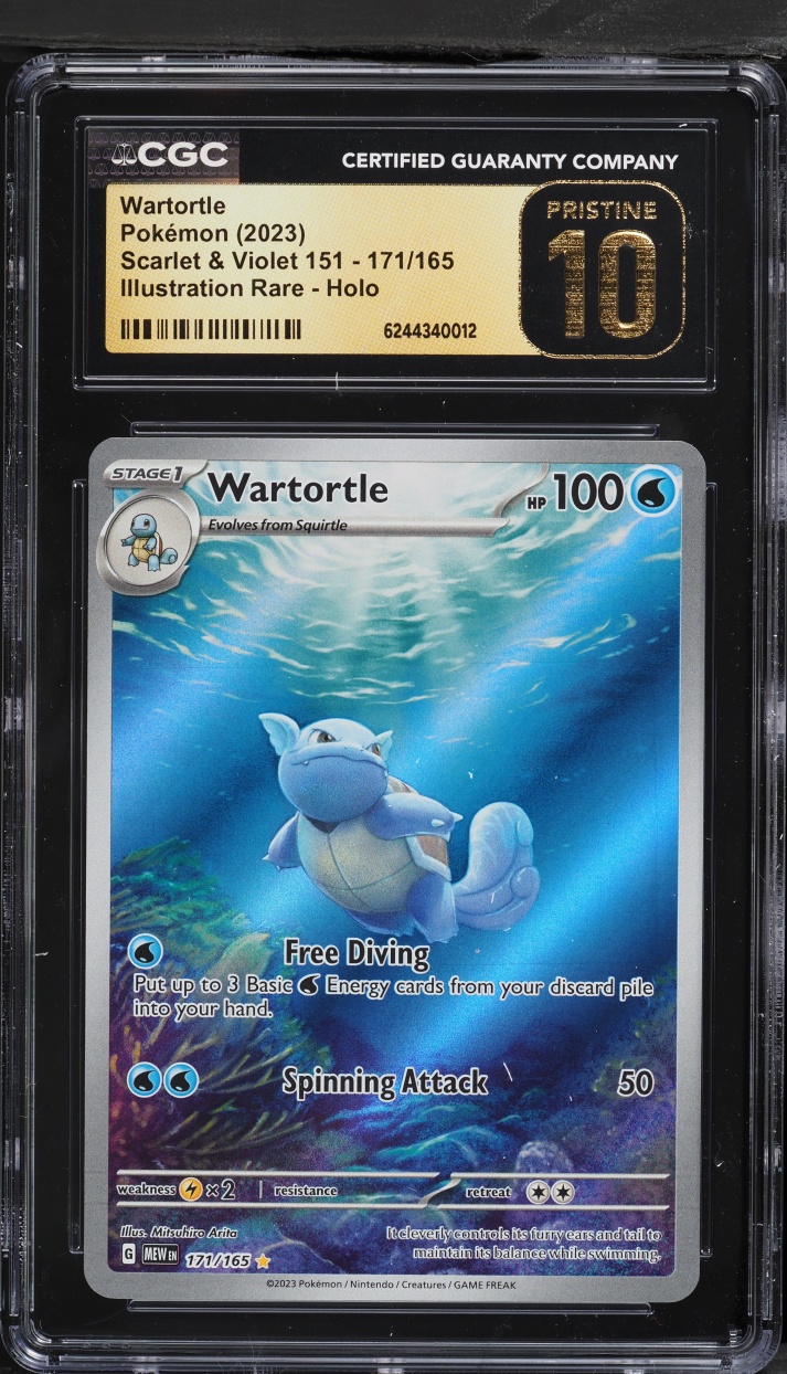 2023 Pokemon Scarlet & Violet 151 IR Wartortle #171 CGC 10 PRISTINE