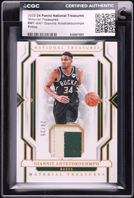2023 National Treasures Material Treasures Prime Giannis