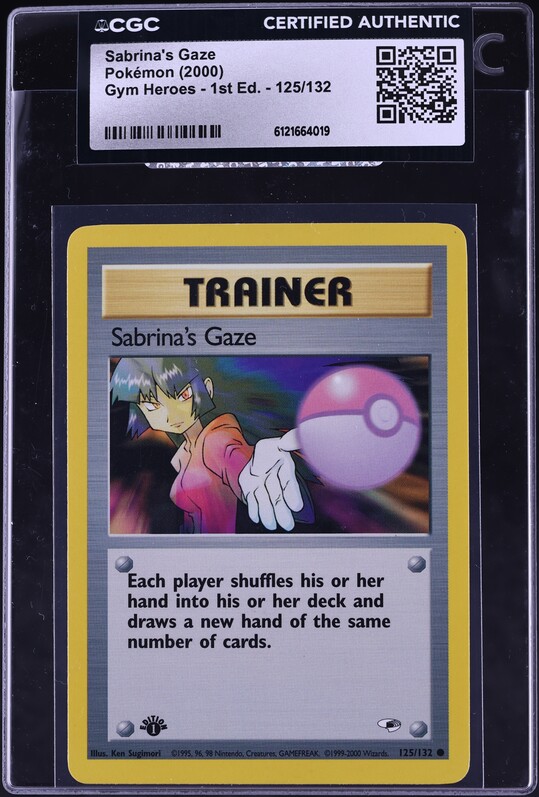 1999 Pokemon Japanese Gym 2 Trainer Sabrina's Gaze PSA 10 GEM MINT