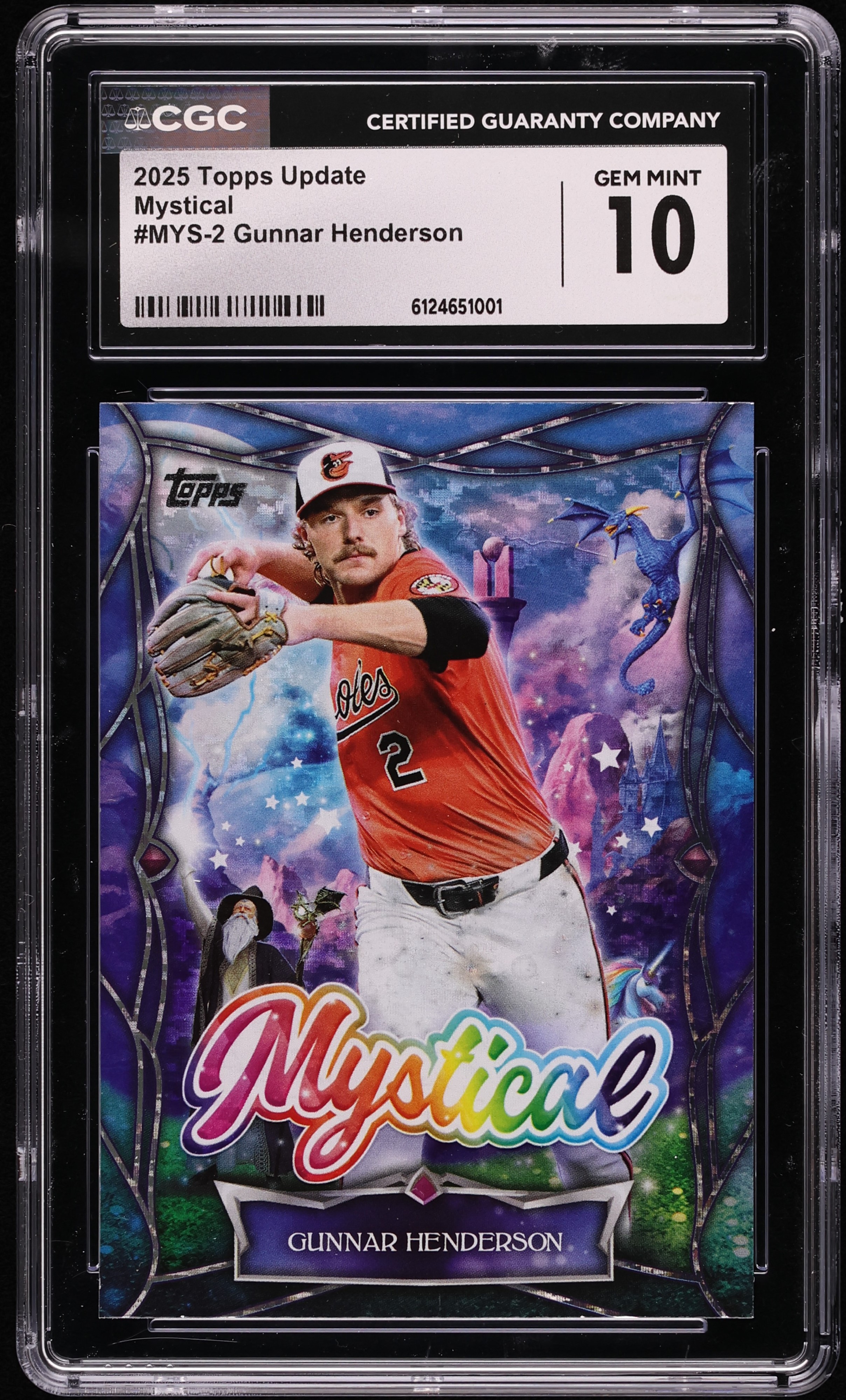 2025 Topps Update Mystical Gunnar Henderson #MYS-2 CGC 10 GEM MINT 