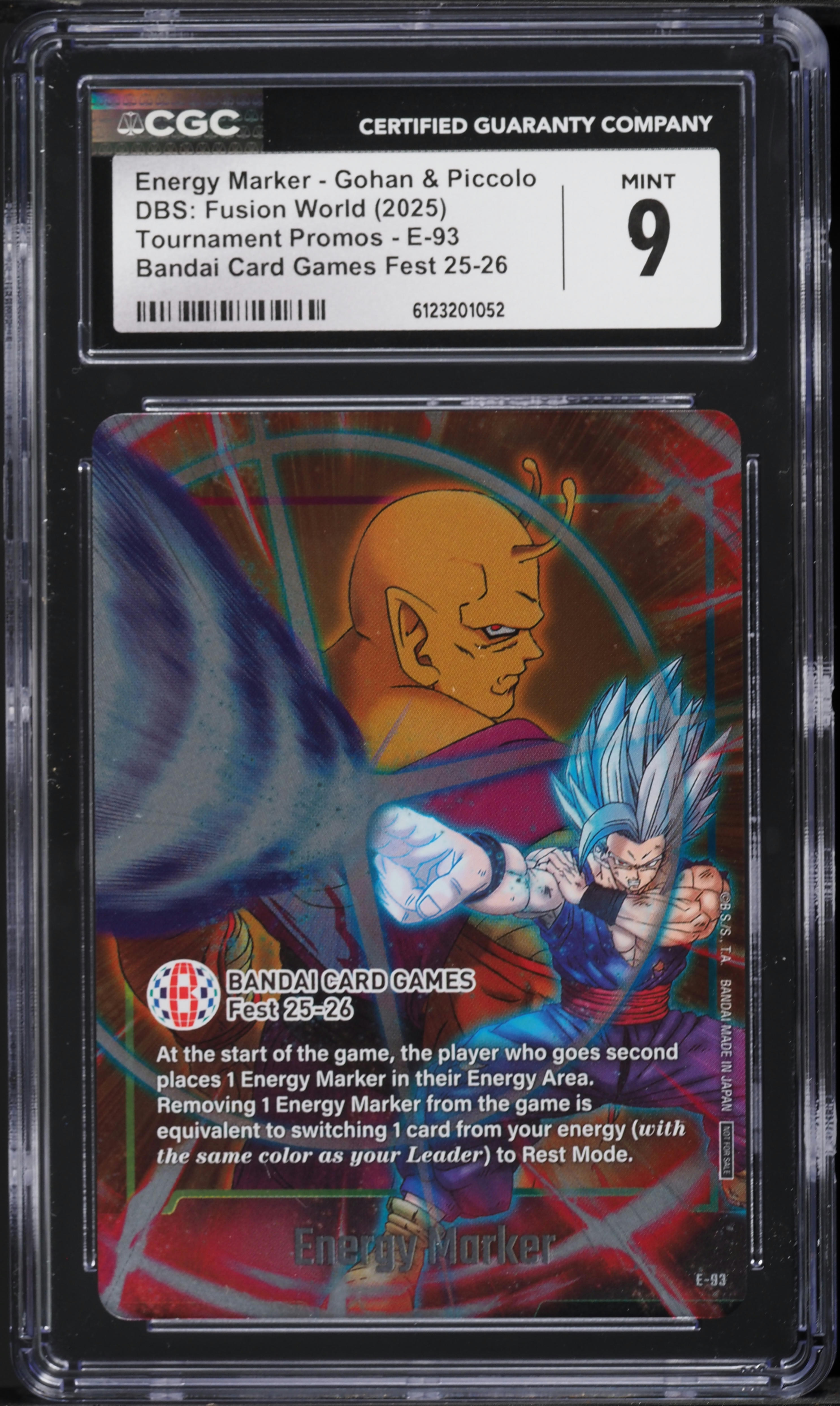 2025 DBS Fusion World Tournament Promo Energy Marker Gohan