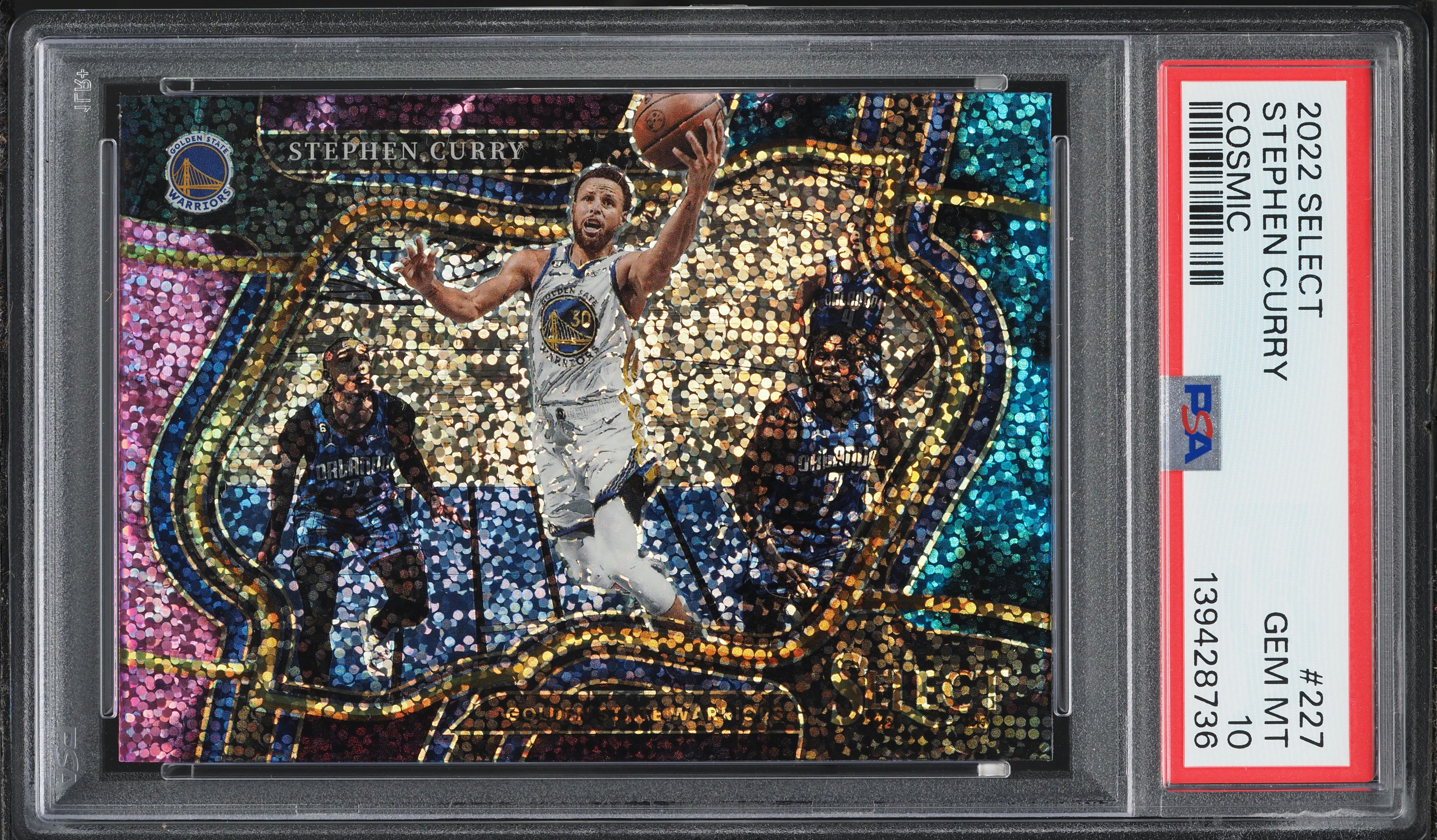 2022 Select Courtside Cosmic Stephen Curry #227 PSA 10 GEM MINT on