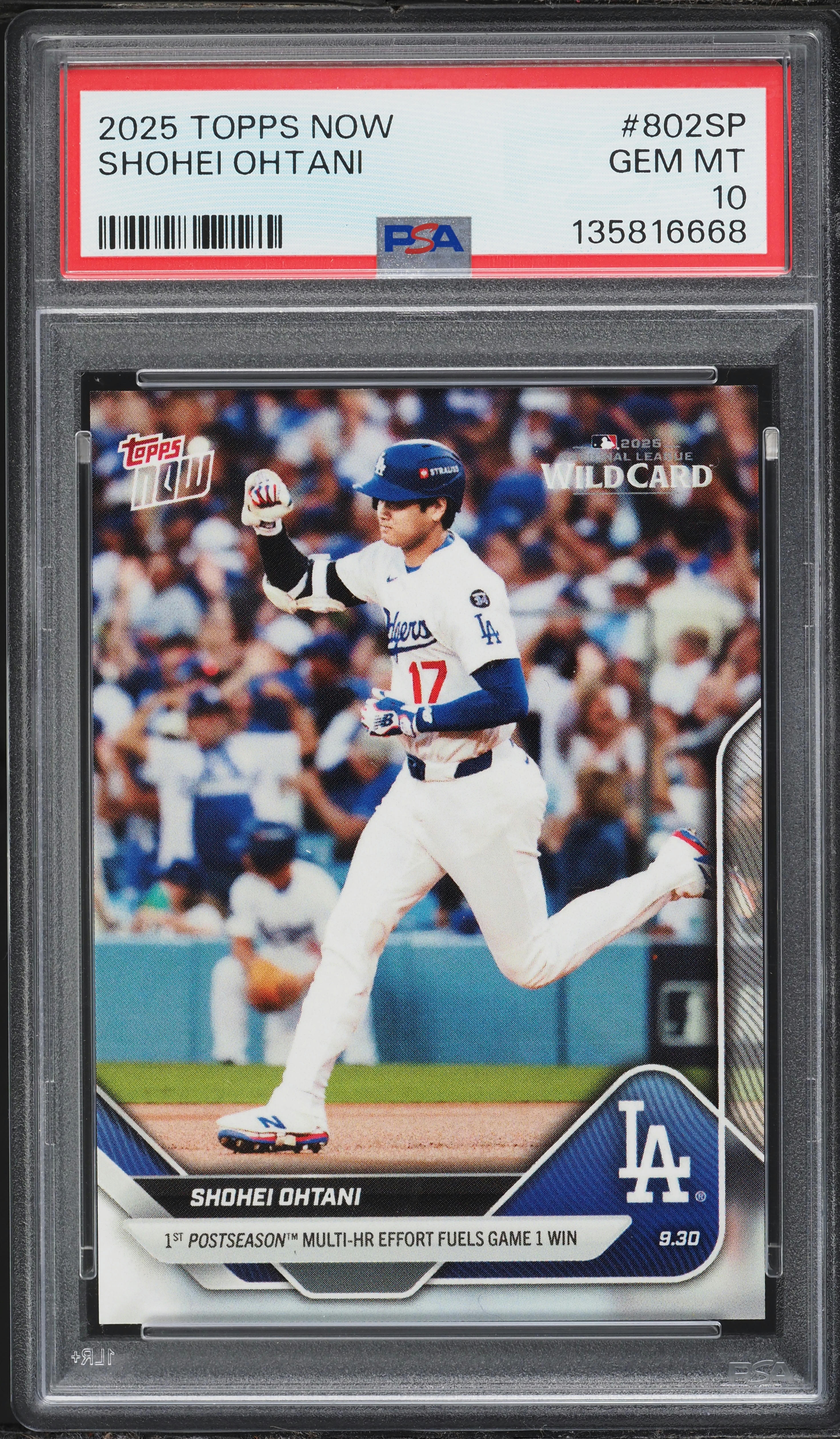 2025 Topps Now Shohei Ohtani #802SP PSA 10 GEM MINT on Fanatics 