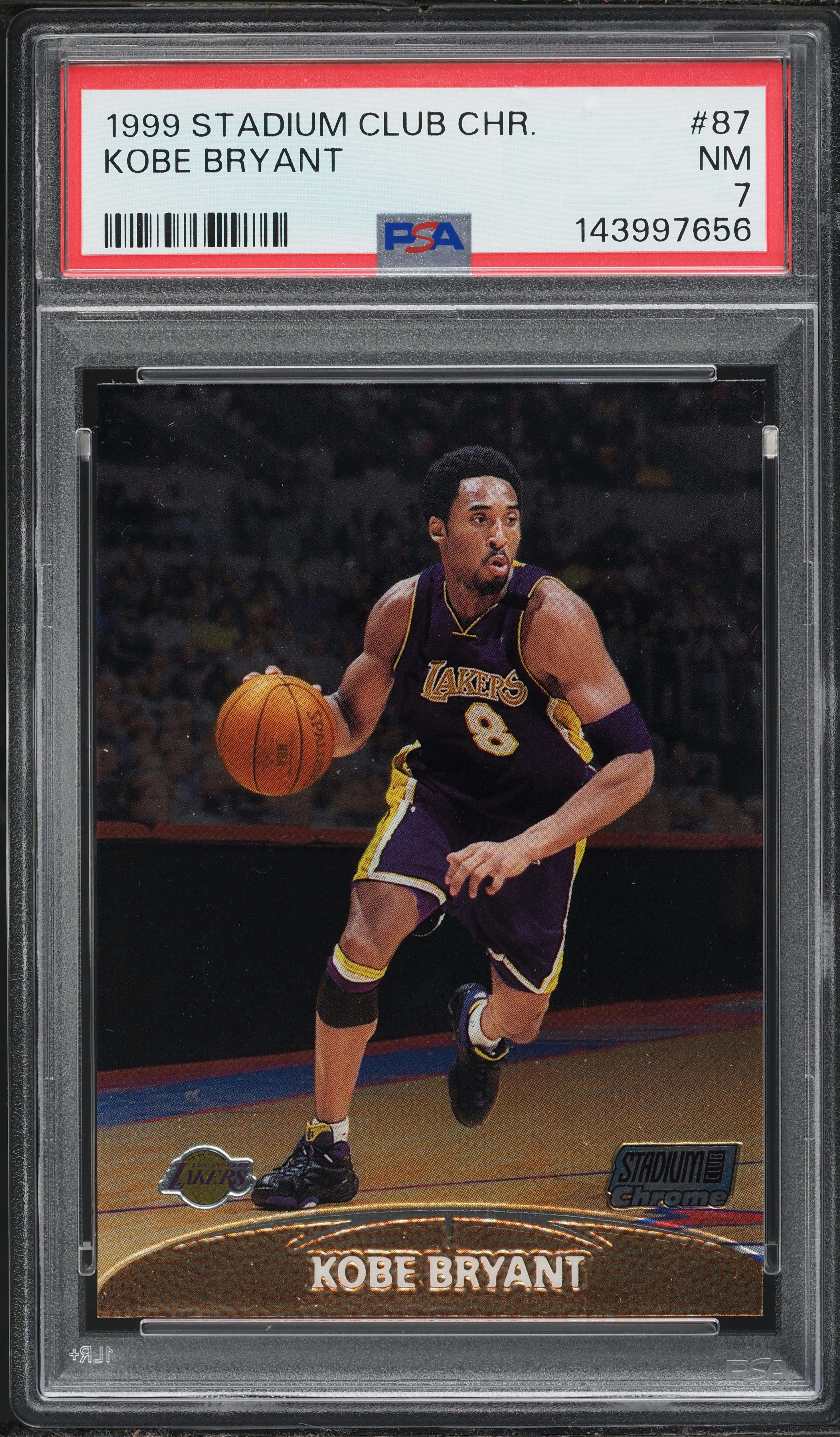 1999 Stadium Club Chrome Kobe Bryant #87 PSA 7 NRMT on Fanatics