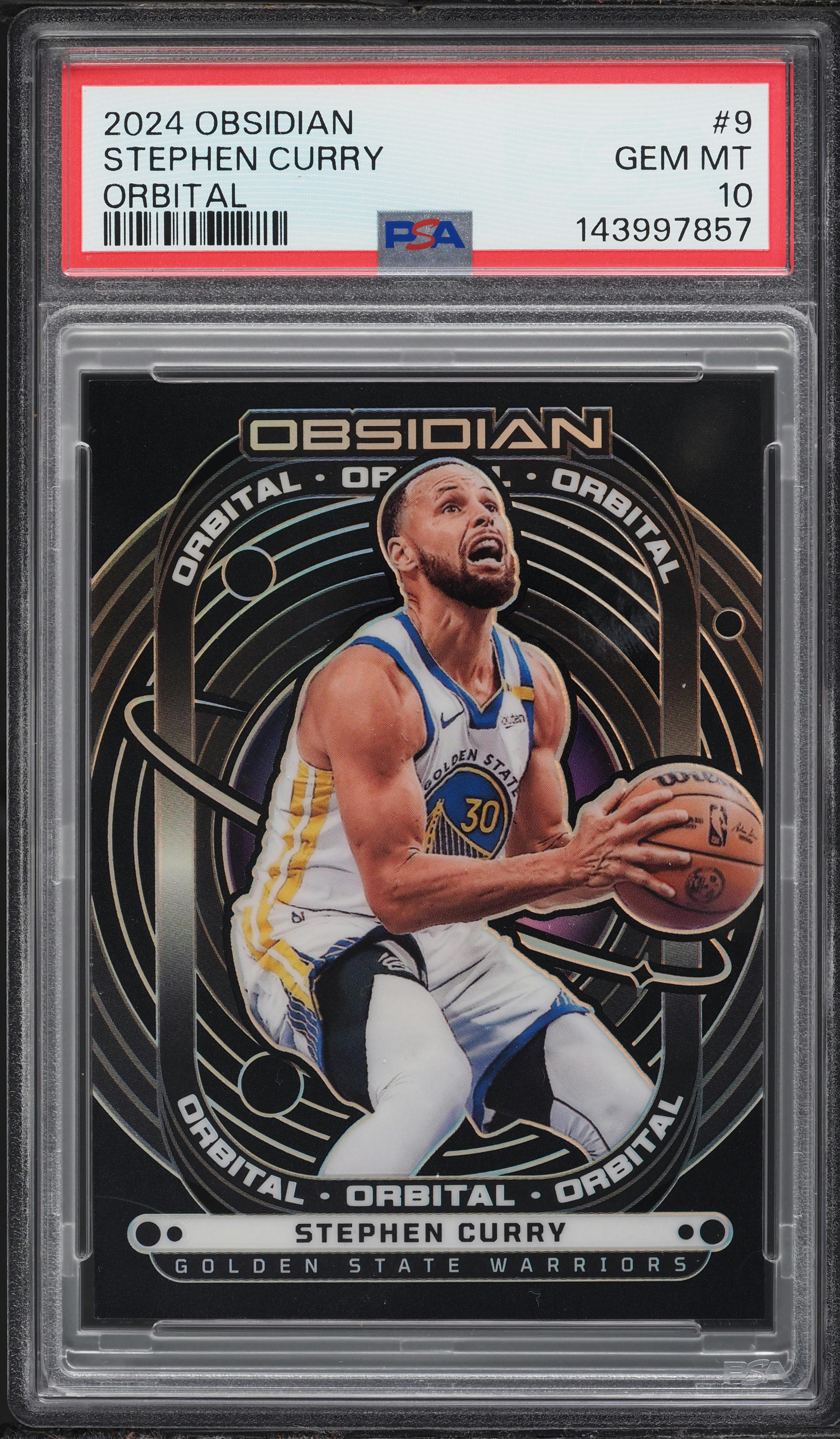 2024 Panini Obsidian Orbital Stephen Curry /125 #9 PSA 10 GEM MINT