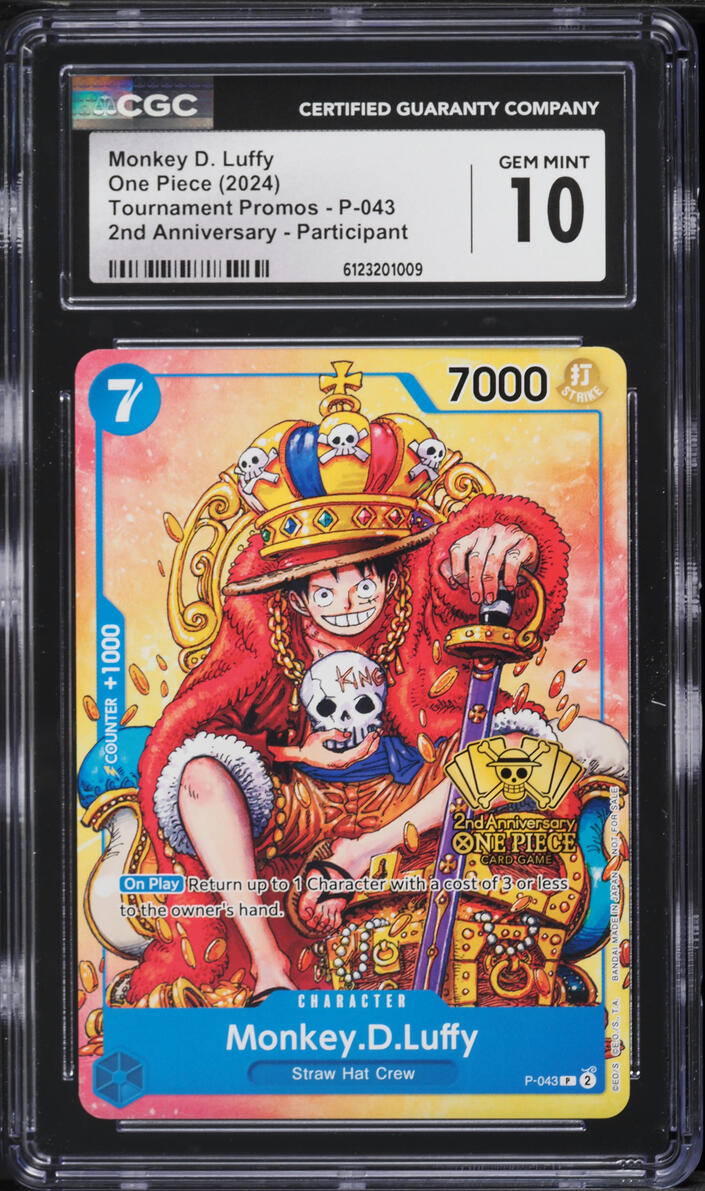 2024 One Piece Tournament Promo 2nd Anniversary Alt Art Monkey D