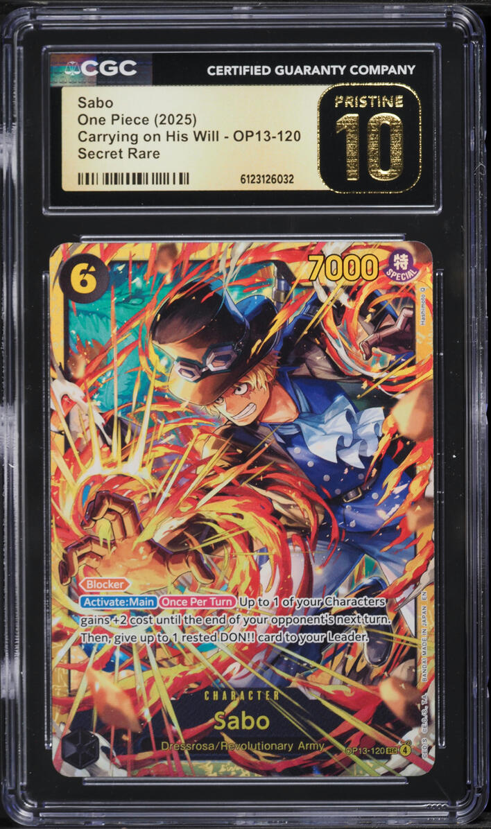 2025 One Piece Japanese Carrying On His Will SEC Sabo #OP13-120