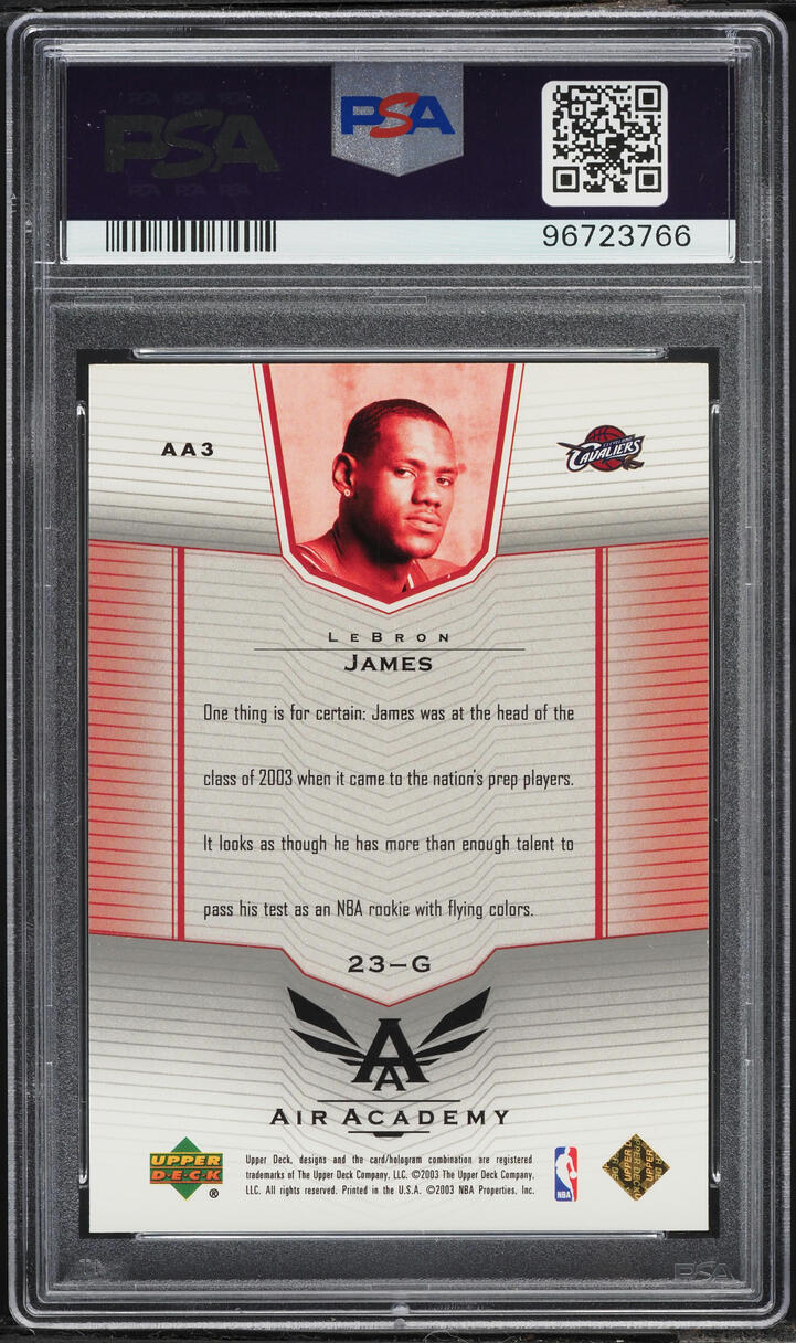 2003 Upper Deck Air Academy LeBron James ROOKIE #AA3 PSA 10 GEM