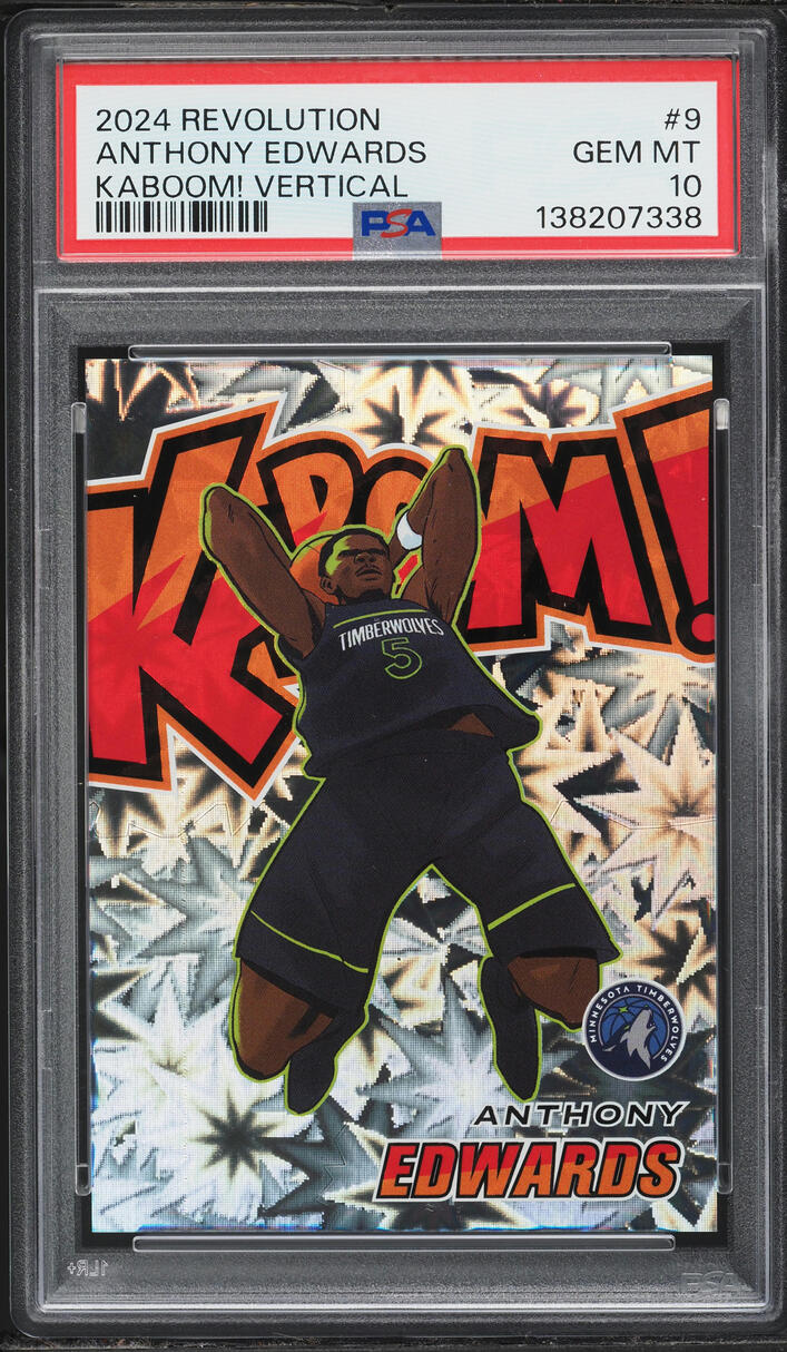 2024 Panini Revolution Kaboom! Vertical Anthony Edwards #9 PSA 10 GEM MINT