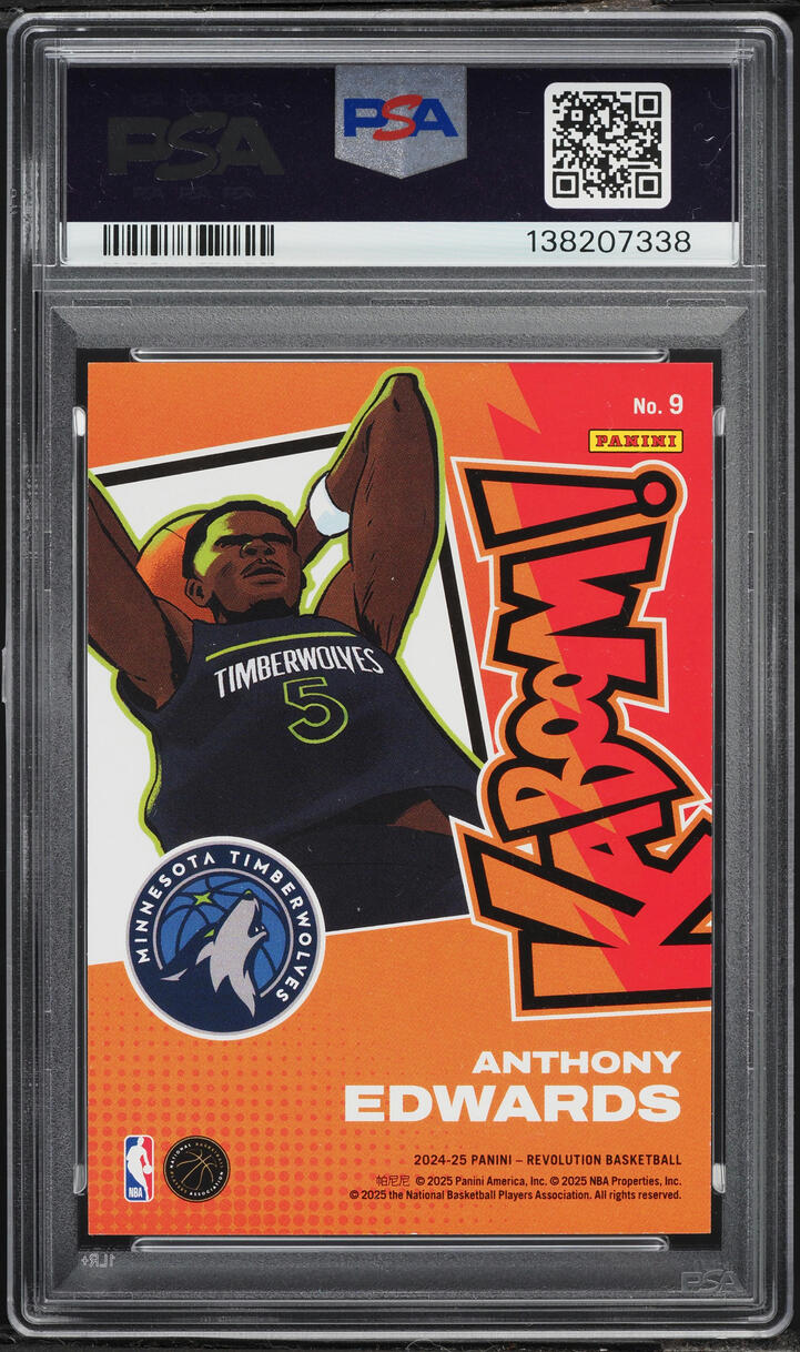 2024 Panini Revolution Kaboom! Vertical Anthony Edwards #9 PSA 10 GEM MINT