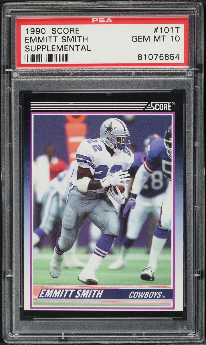 1990 Score Supplemental Emmitt Smith ROOKIE #101T PSA 10 GEM MINT