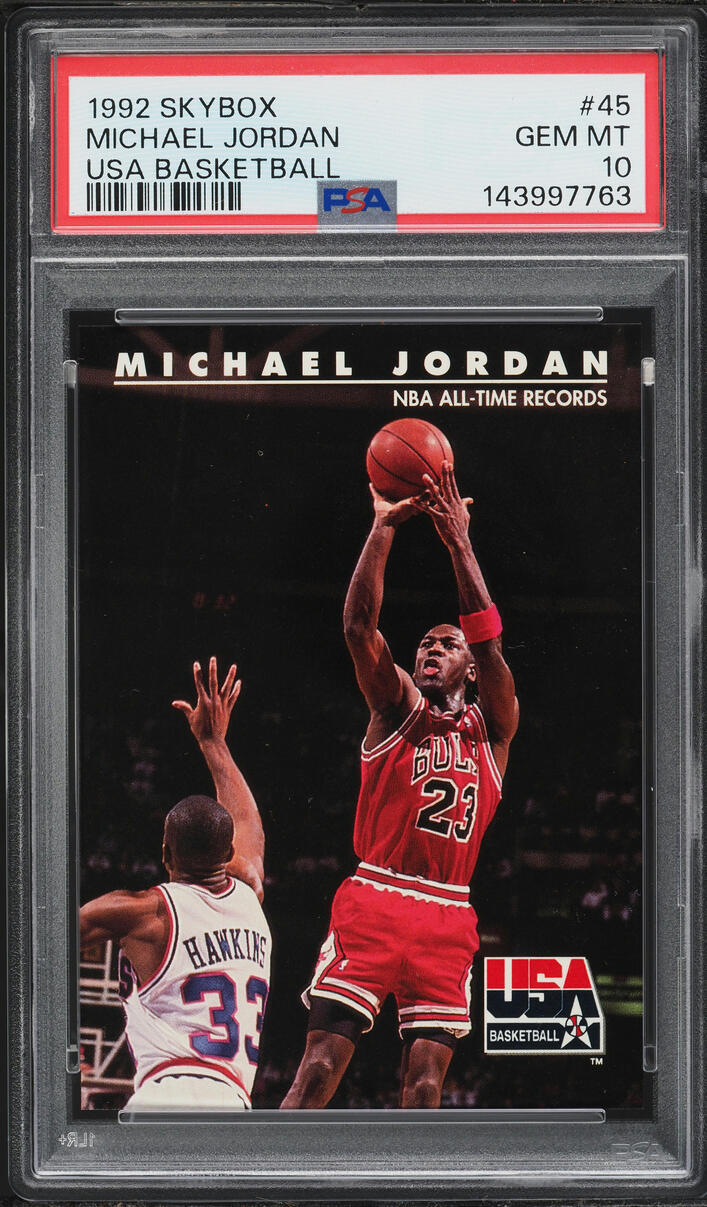 1992 Skybox USA Basketball Michael Jordan #45 PSA 10 GEM MINT