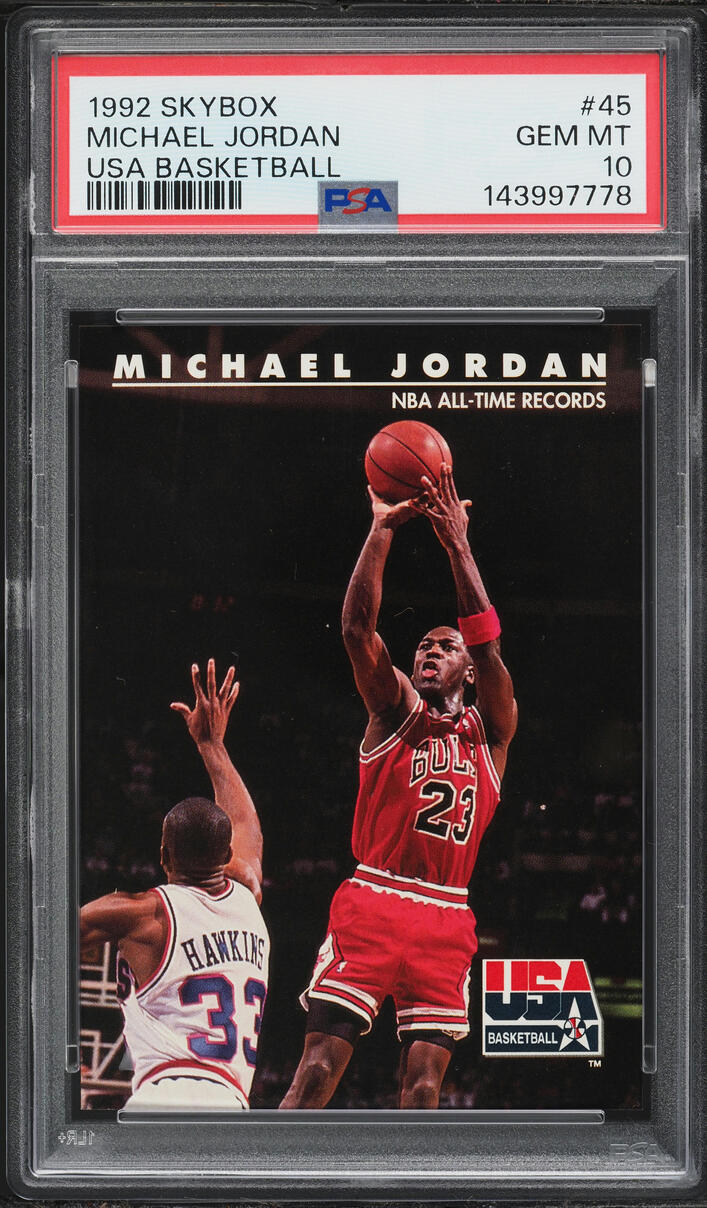 1992 Skybox USA Basketball Michael Jordan #45 PSA 10 GEM MINT