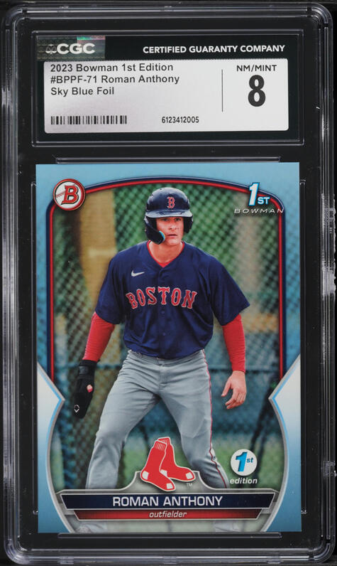 2023 Bowman Chrome Mega Box Purple Refractor Roman Anthony 
