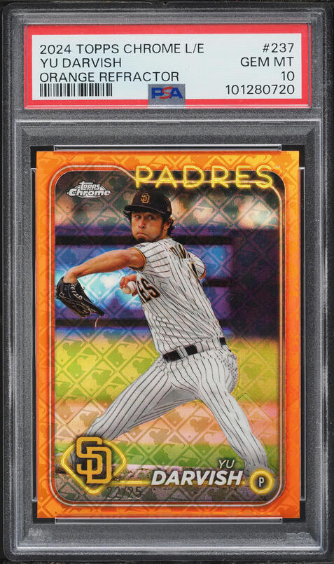 2009 Topps Chrome World Classic Blue Refractor Yu Darvish RC BGS