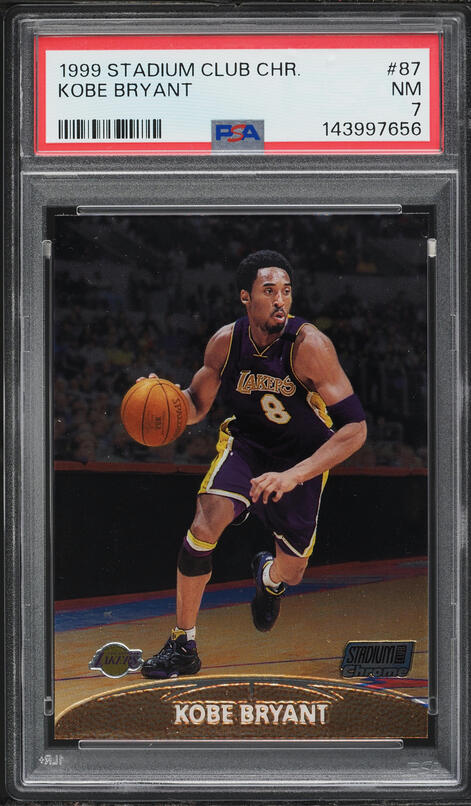 1999 Stadium Club Chrome Kobe Bryant #87 PSA 7 NRMT on Fanatics