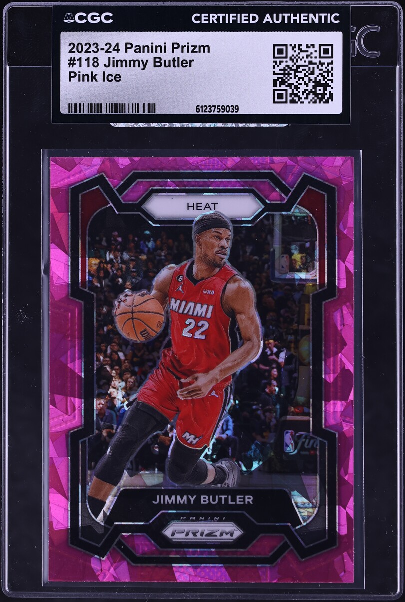 2023 Panini Prizm Pink Ice Jimmy Butler #118 CGC AUTH