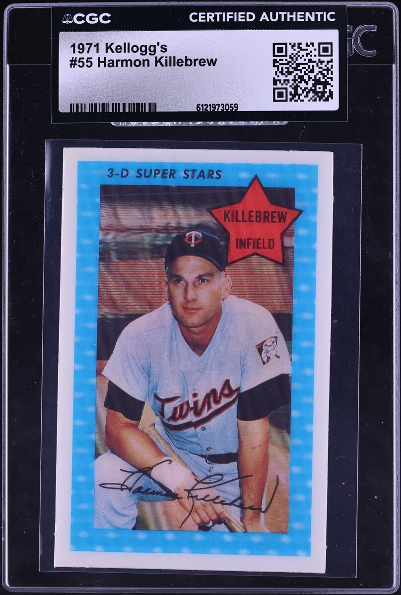 1971 Kellogg's Harmon Killebrew #55 CGC AUTH