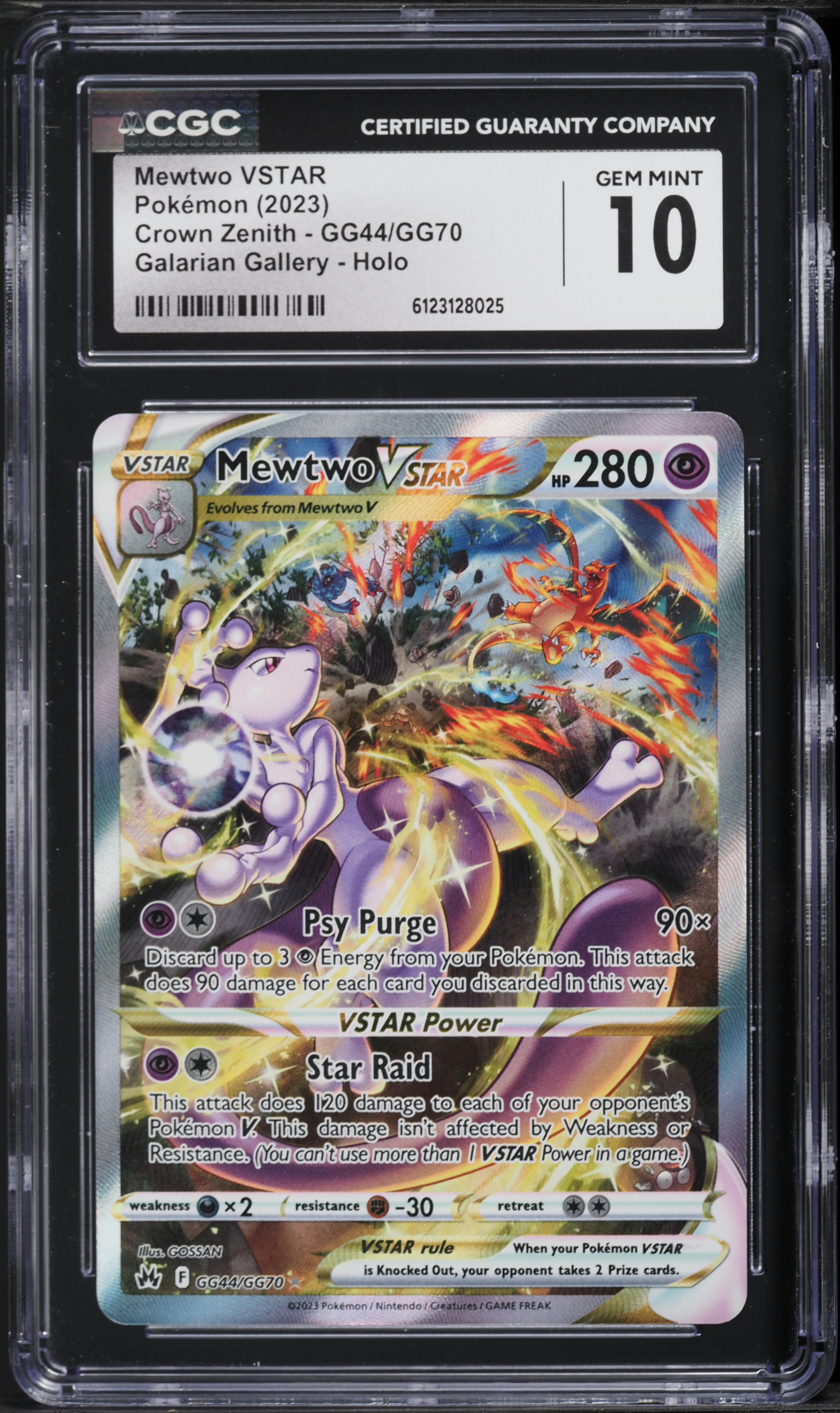 2023 Pokemon Sword & Shield Crown Zenith Alt Art Mewtwo VSTAR