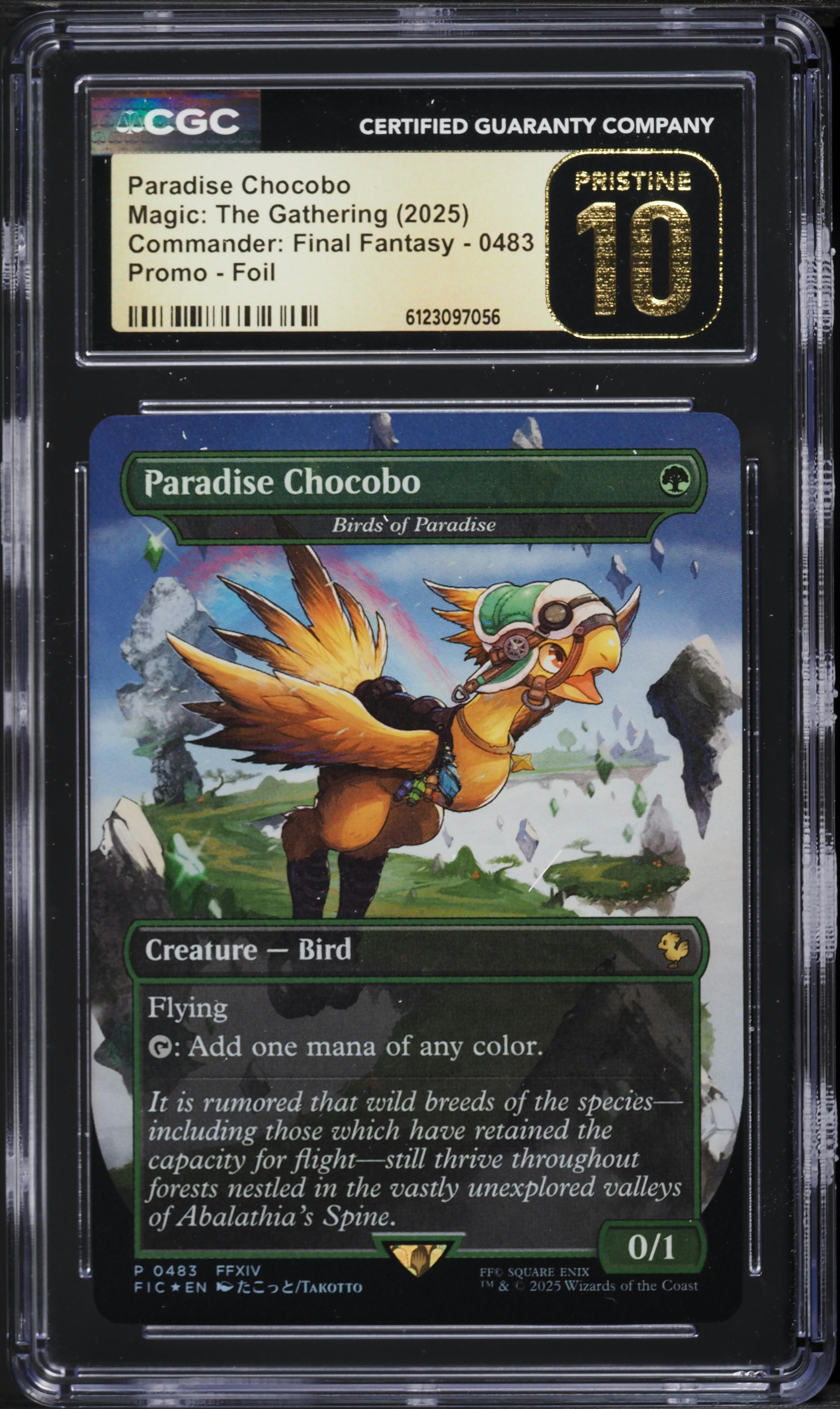 2025 Magic The Gathering MTG Promo Commander Final Fantasy Foil Paradise  Chocobo #0483 CGC 10 on Fanatics Collect