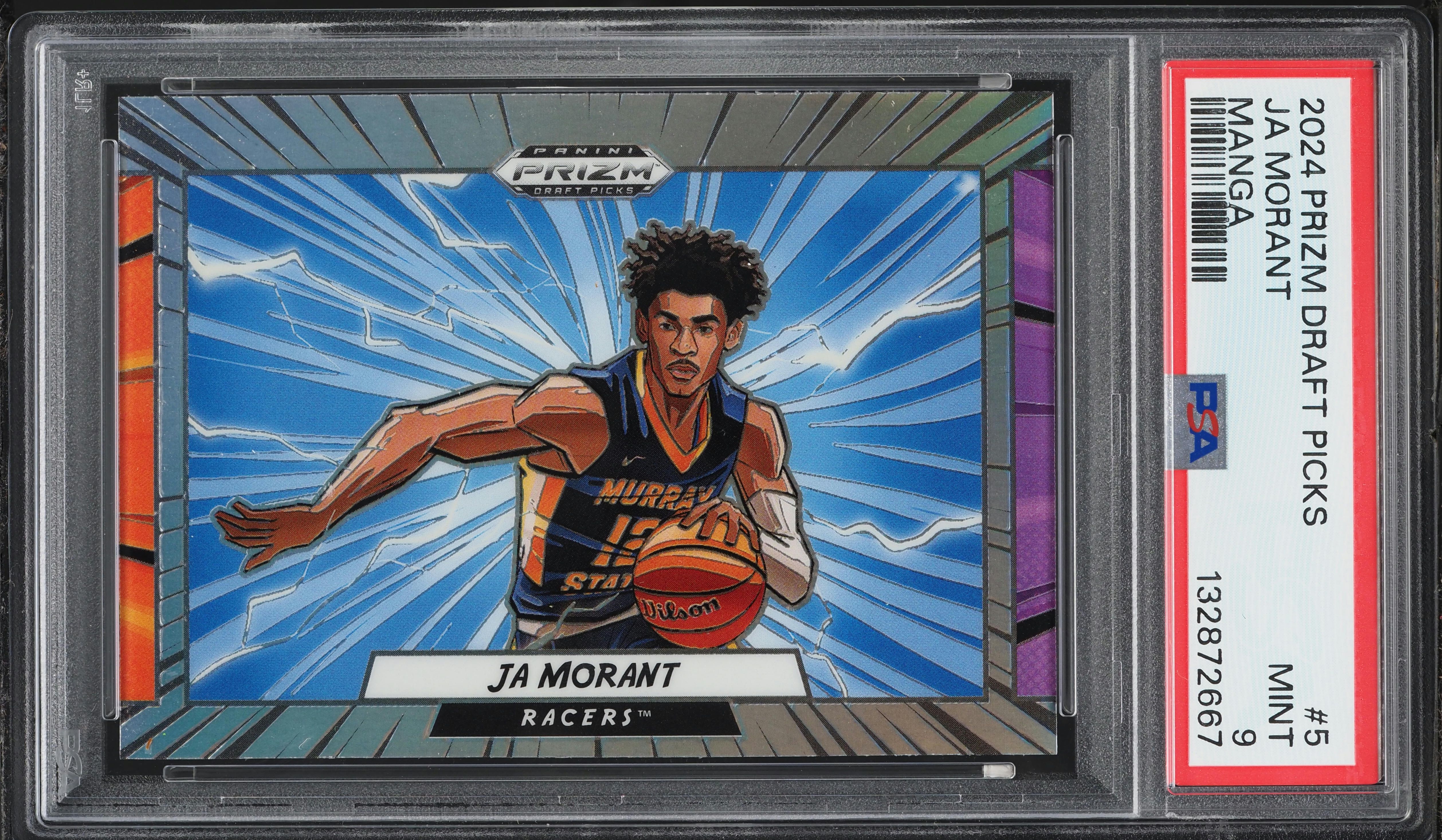 2024 Panini Prizm Draft Picks Manga Ja Morant #5 PSA 9 MINT on