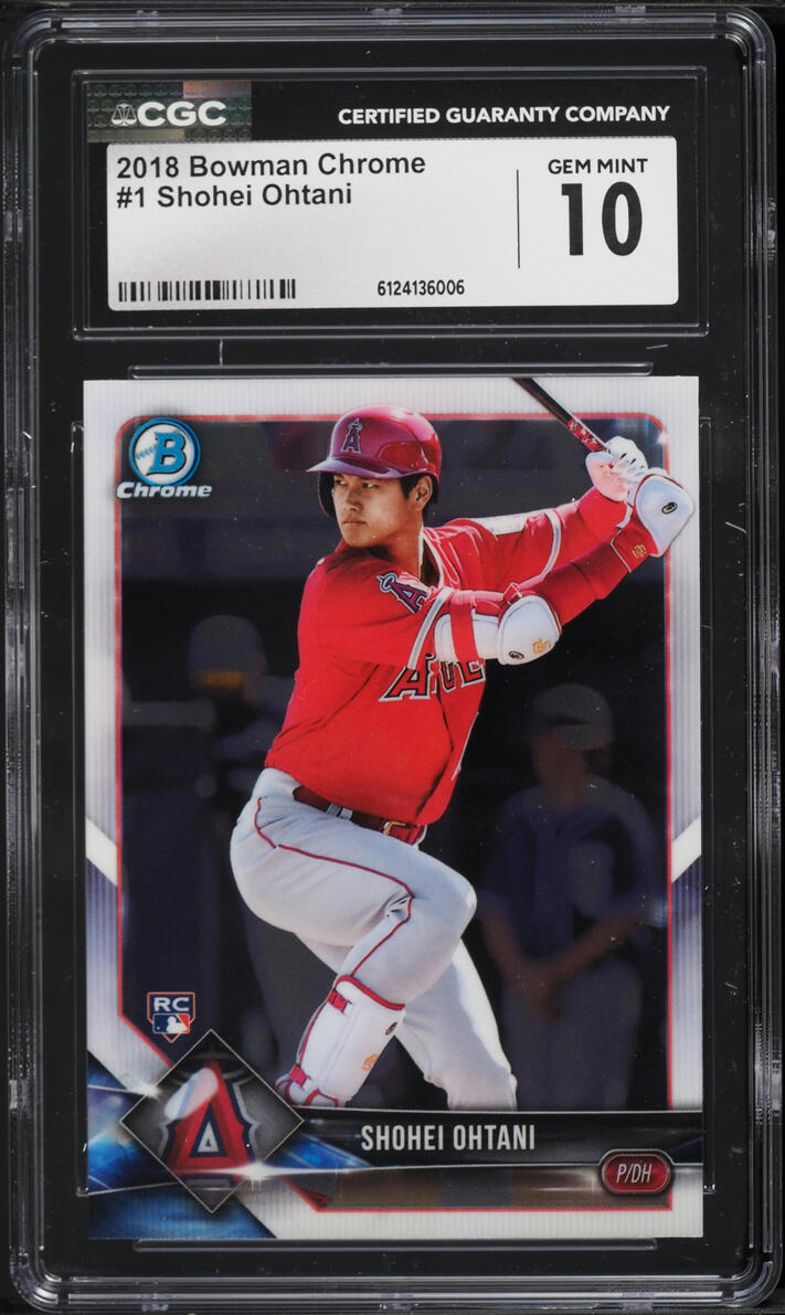 2018 Bowman Chrome Shohei Ohtani ROOKIE #1 CGC 10 GEM MINT