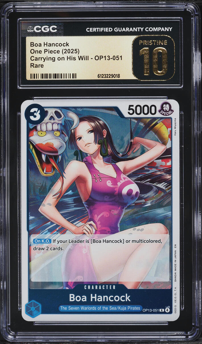 2025 One Piece Carrying On His Will Boa Hancock #OP13-051 CGC 10 PRISTINE