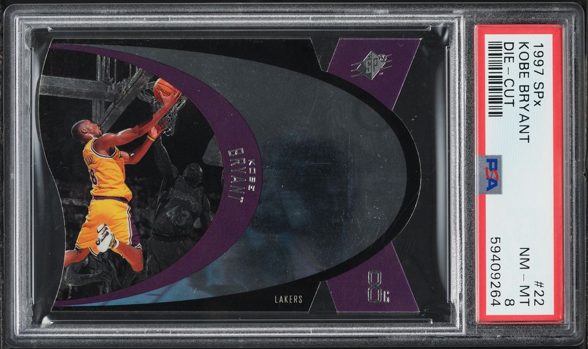 1997 SPx Basketball Die-Cut Kobe Bryant #SPX22 PSA 8 NM-MT on