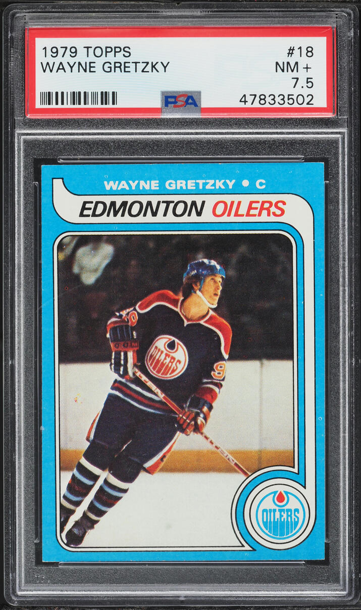 1979 Topps Hockey Wayne Gretzky ROOKIE #18 PSA 7.5 NRMT+