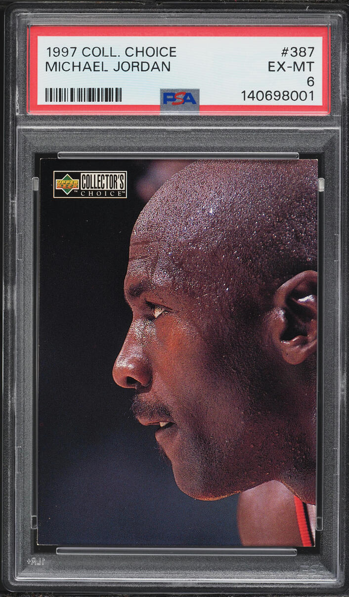 1997 Collector's Choice Michael Jordan #387 PSA 6 EXMT
