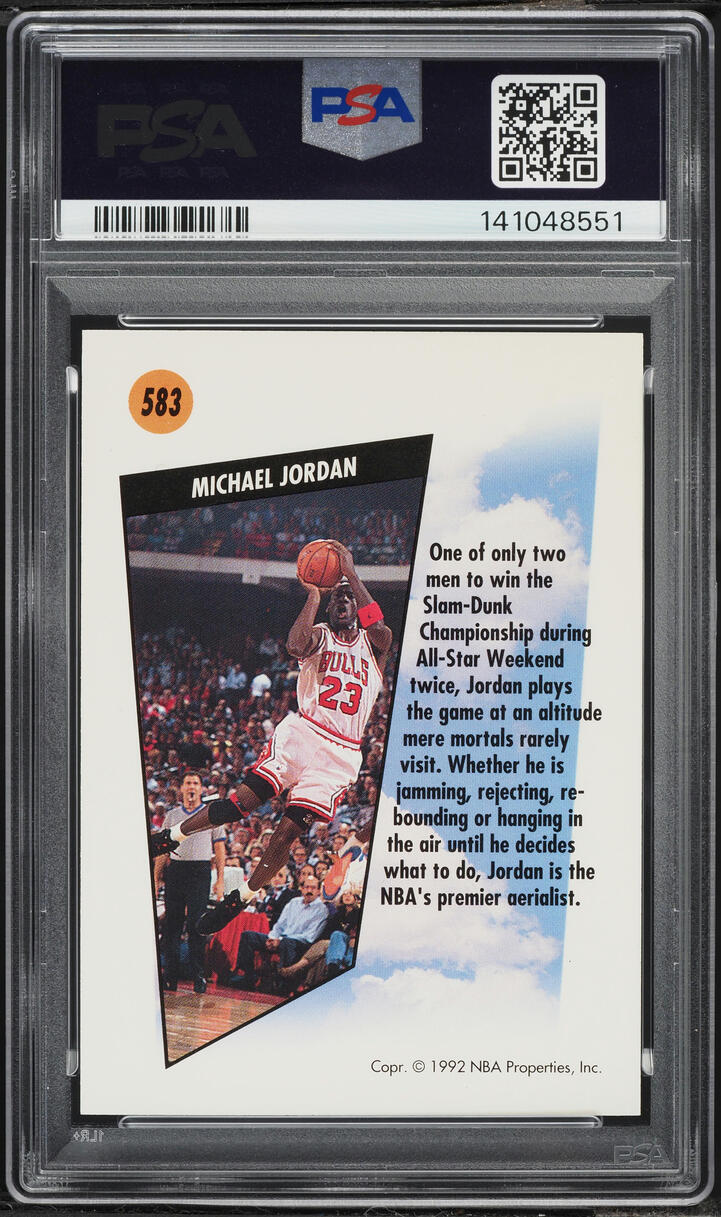 1991 Skybox Basketball Michael Jordan #583 PSA 9 MINT on Fanatics