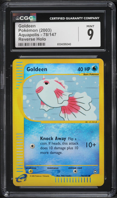 1999 Pokemon Jungle 1st Edition Goldeen #53 CGC 6 EXMT on Fanatics Collect 1999 Pokemon Jungle 1st Edition Goldeen #53 CGC 6 EXMT on Fanatics Collect