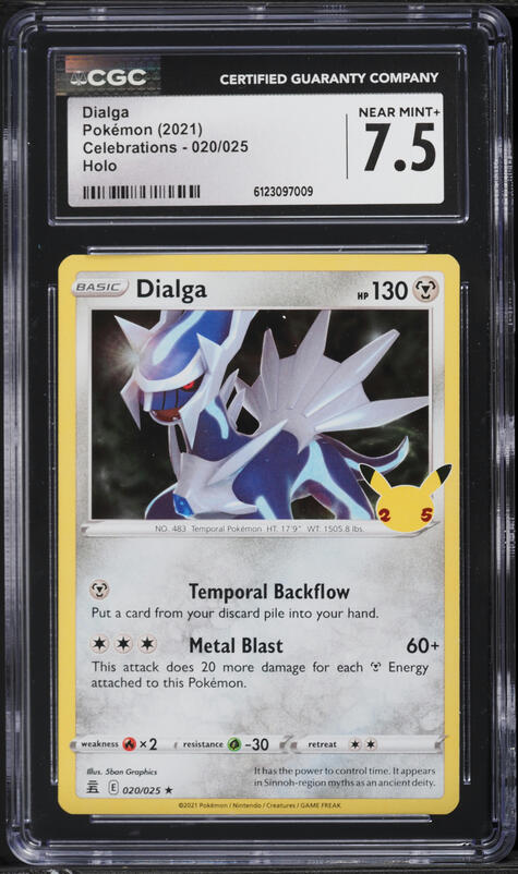 2021 Pokemon Japanese 25th Anniversary Collection Holo Dialga #8 CGC 10 GEM  MINT on Fanatics Collect