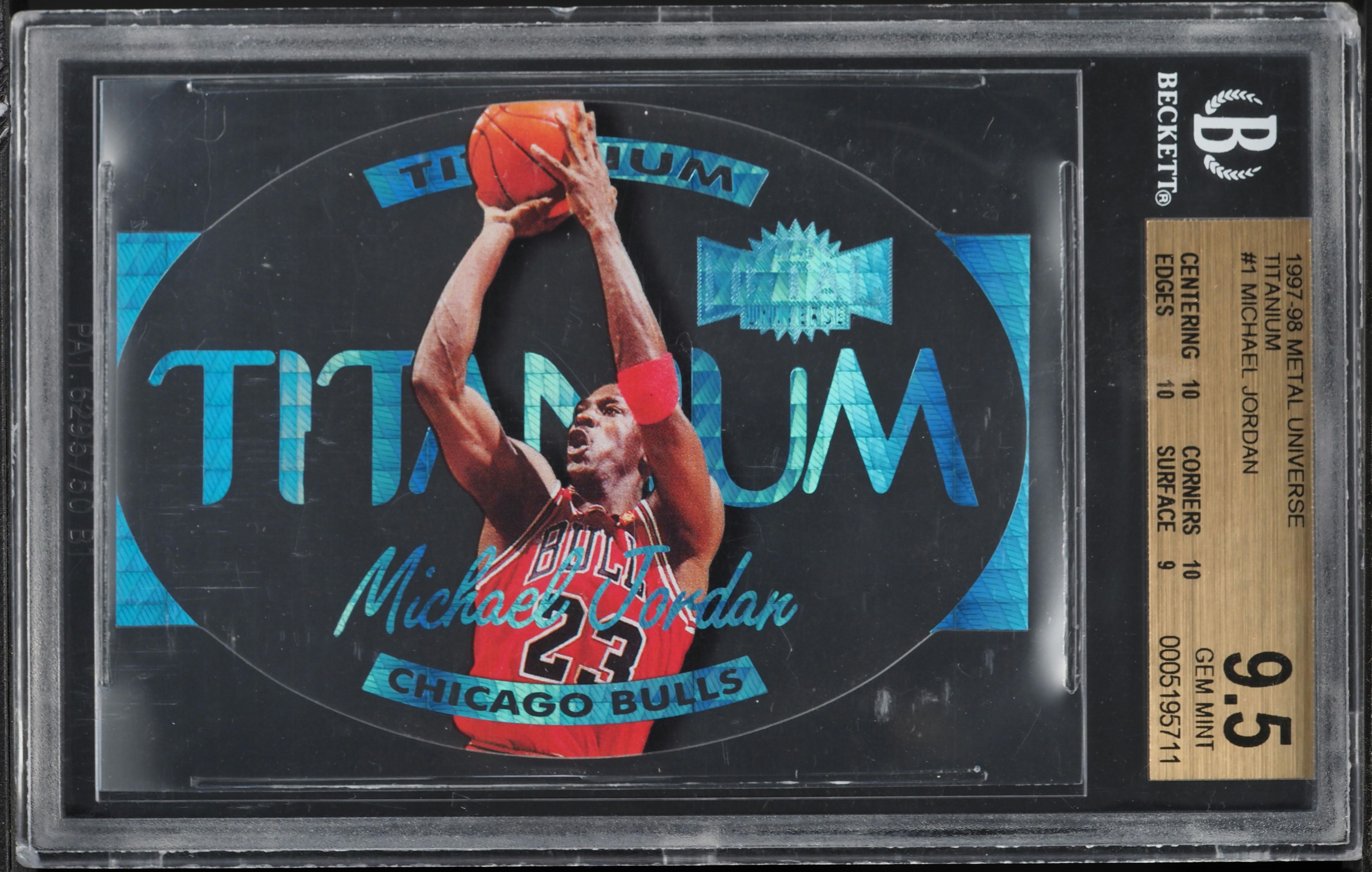 1997 Skybox Metal Universe Titanium Michael Jordan #1 BGS 9.5 GEM 