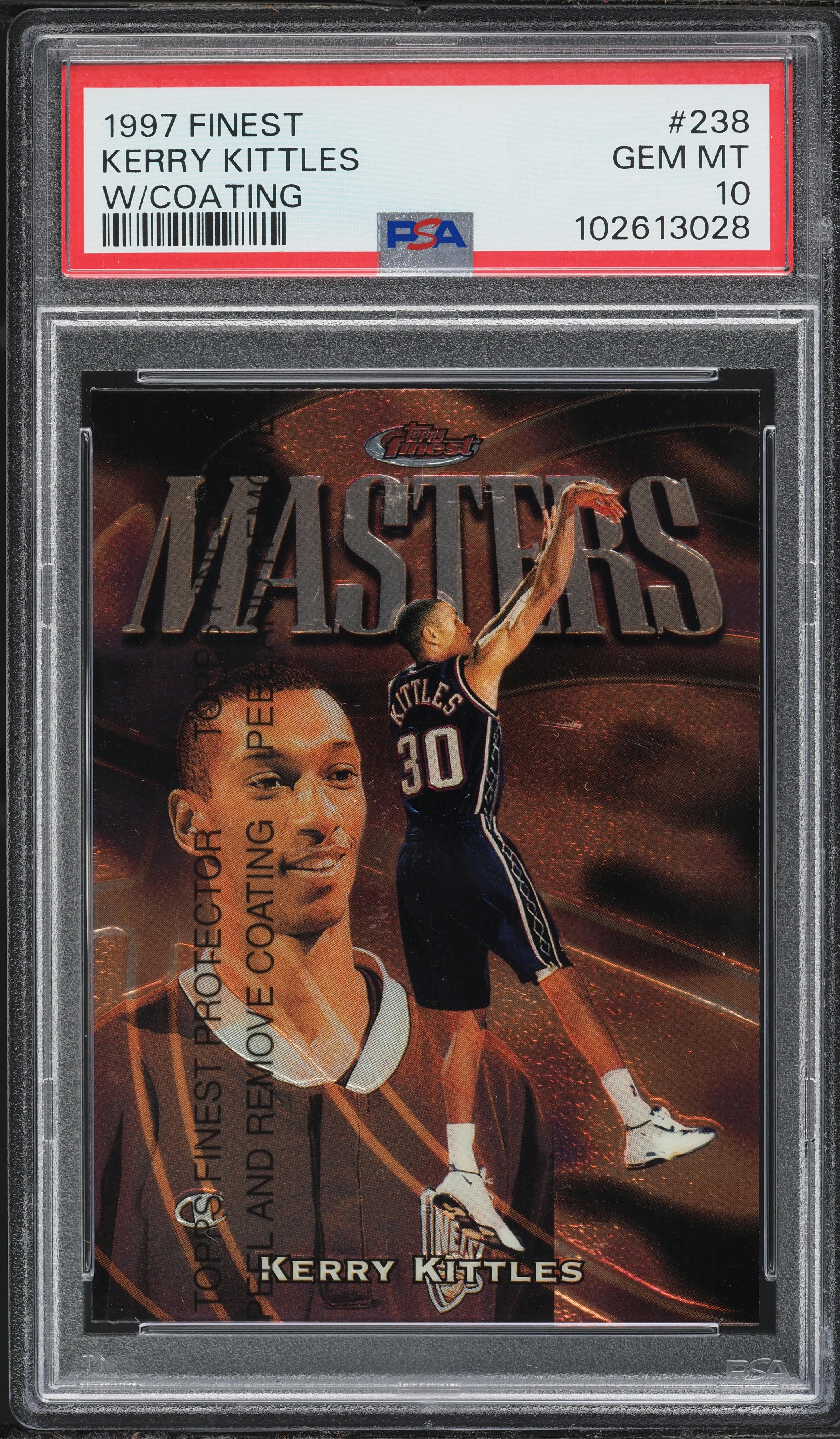 1997 Topps Finest Basketball Kerry Kittles #238 PSA 9