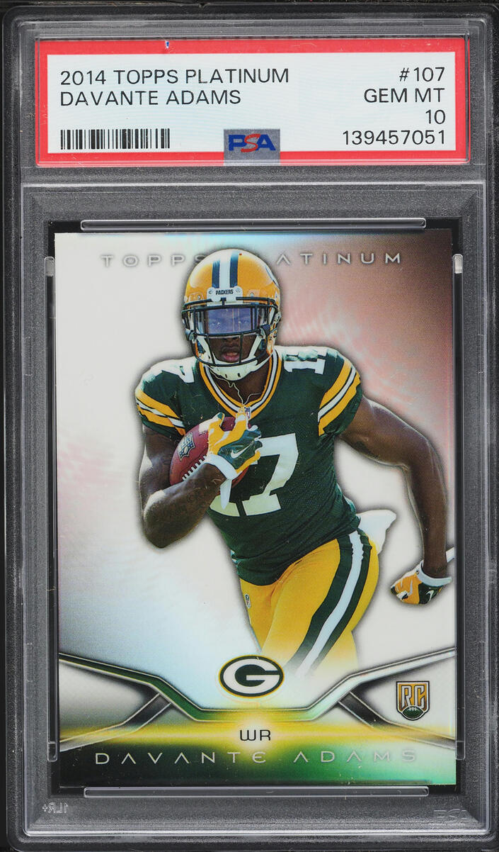 2014 Topps Platinum Xfractor Davante Adams ROOKIE #107 PSA 10 GEM MINT