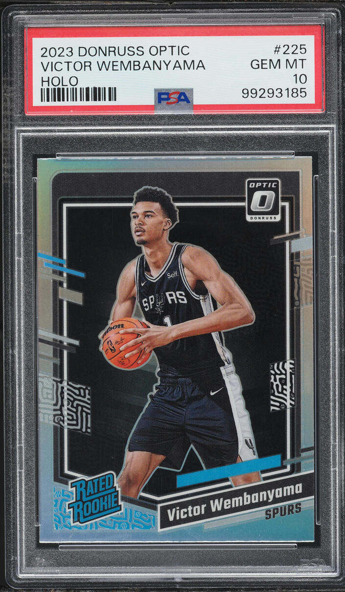 2023 Donruss Optic Holo Victor Wembanyama ROOKIE #225 PSA 10 GEM MINT