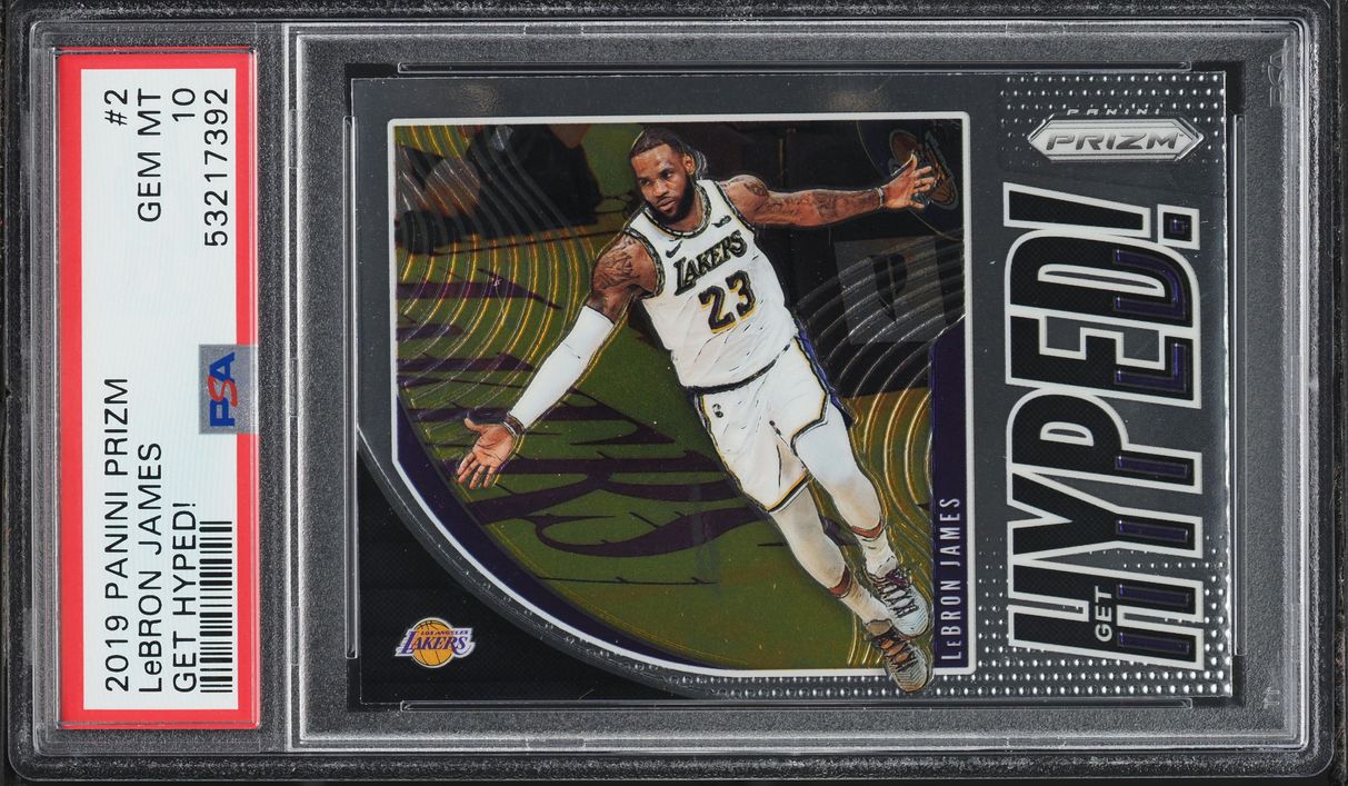 2019 Panini Prizm Get Hyped! LeBron James #2 PSA 10 GEM MINT