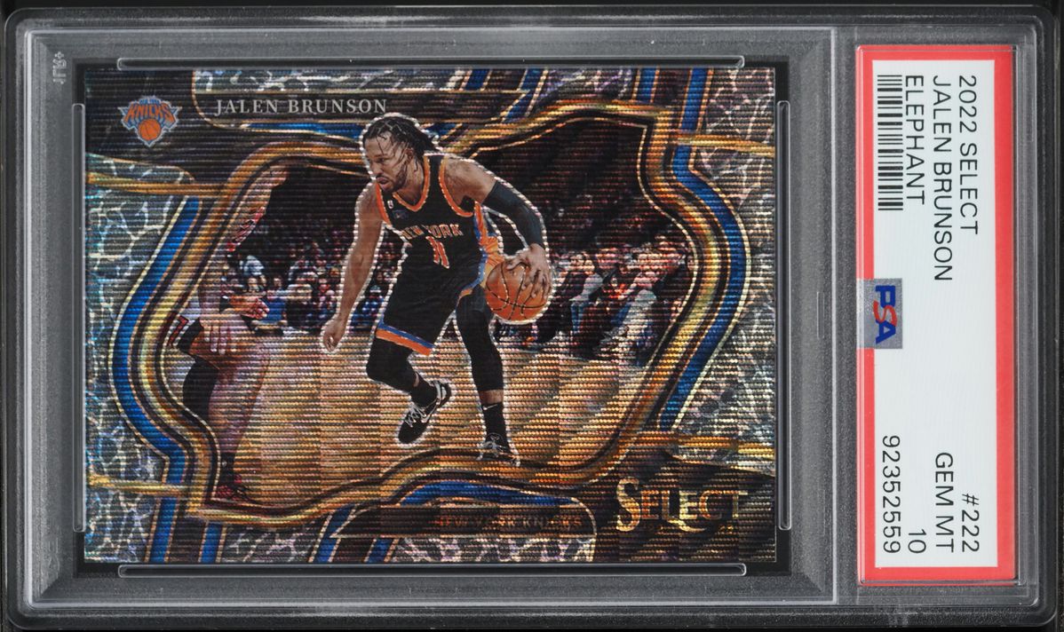 2022 Panini Select Basketball Elephant Jalen Brunson #222 PSA 10