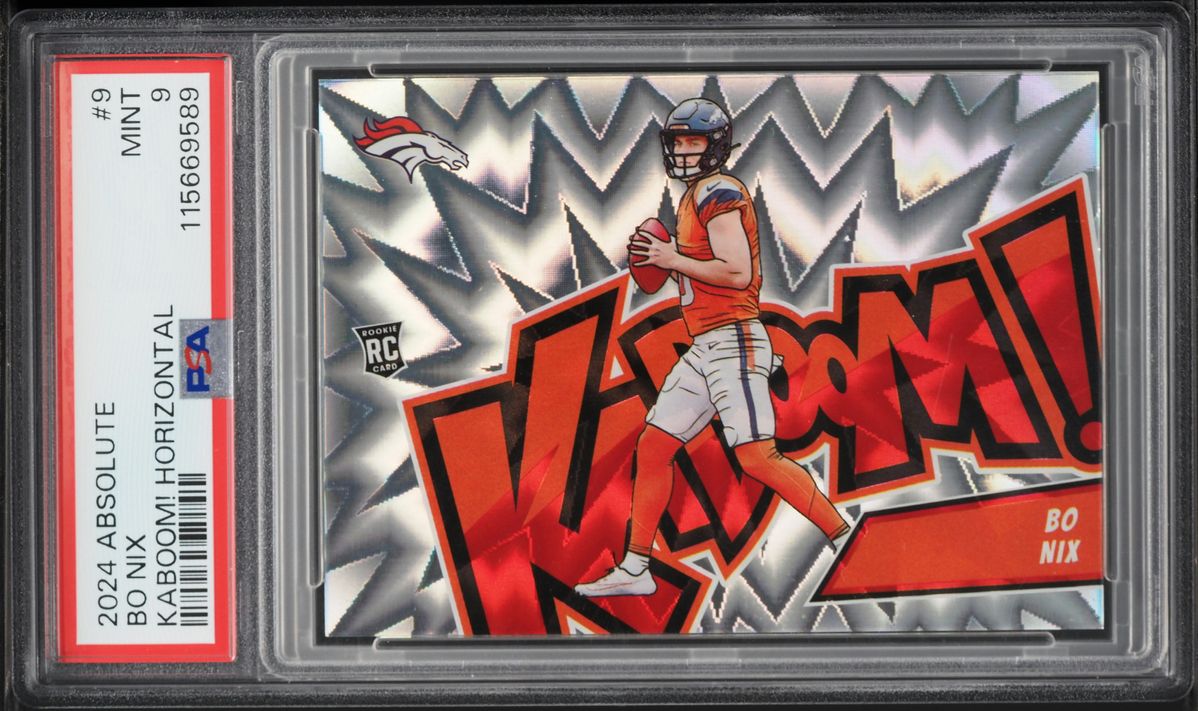 2024 Absolute Kaboom! Horizontal Bo Nix ROOKIE #9 PSA 9 MINT