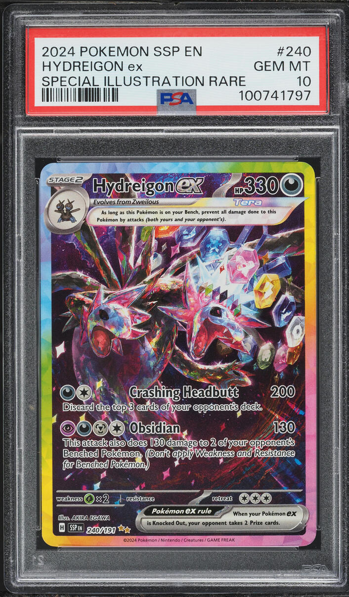 2024 Pokemon Scarlet & Violet Surging Sparks SIR Hydreigon ex #240 PSA 10 GEM MINT