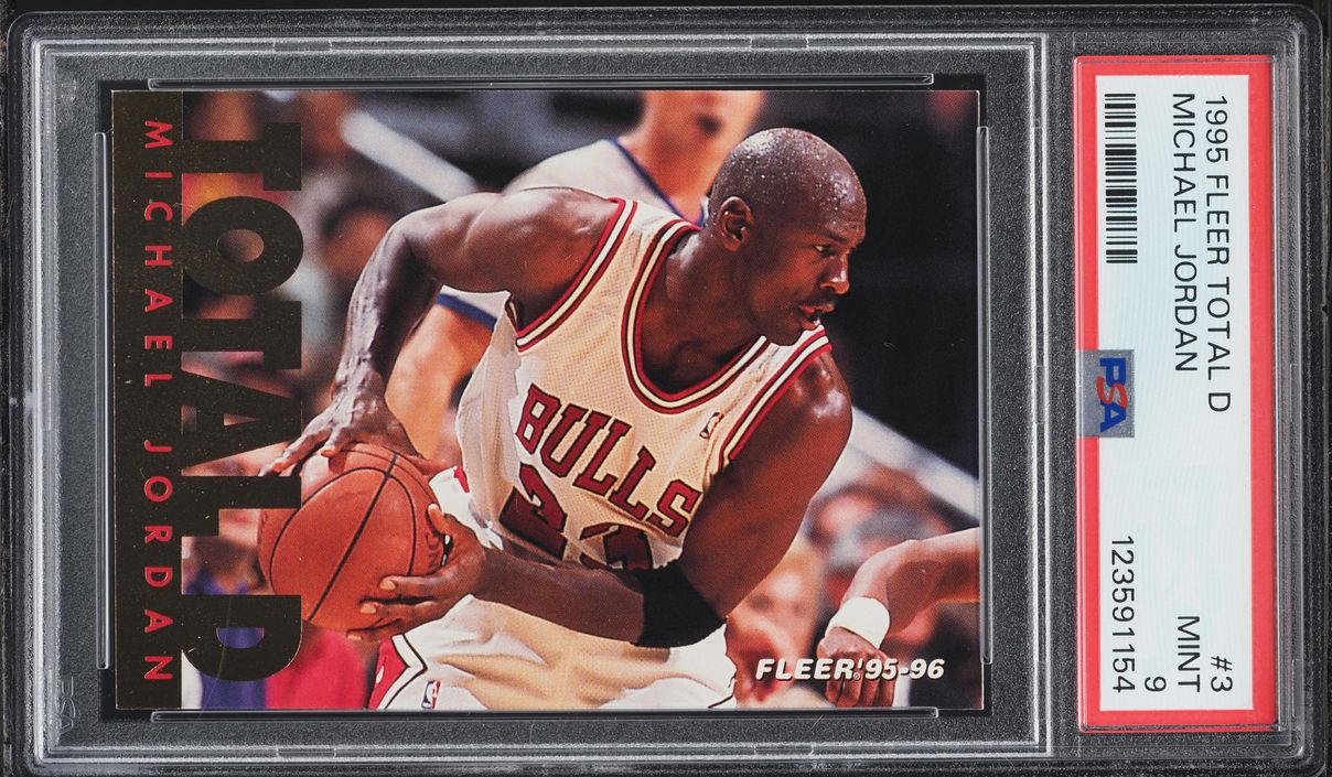 1995 Fleer Total D Michael Jordan #3 PSA 9 MINT