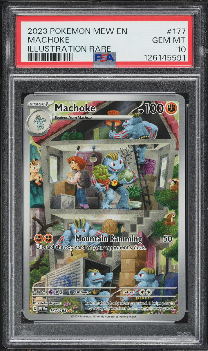 2023 Pokemon Scarlet & Violet 151 IR Machoke #177 PSA 10 GEM MINT