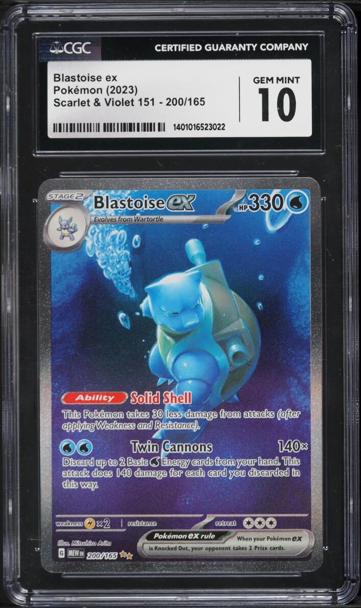 2023 Pokemon Scarlet & Violet 151 SIR Blastoise ex #200 CGC 10 GEM MINT
