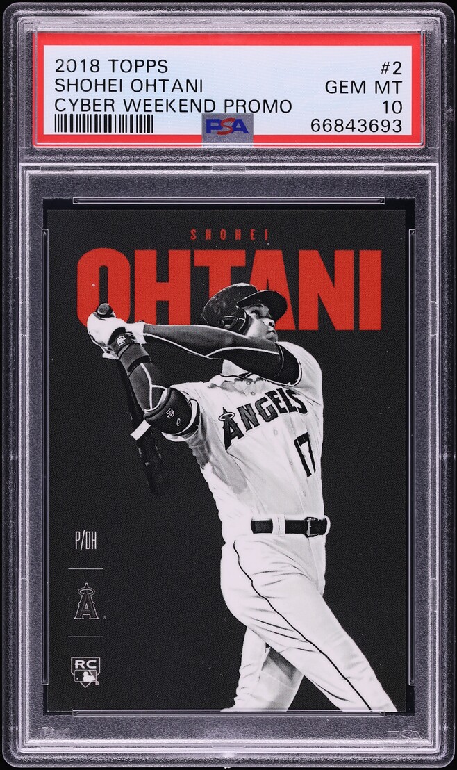 2018 Topps Cyber Weekend Promo Shohei Ohtani ROOKIE #2 PSA 10 GEM MINT