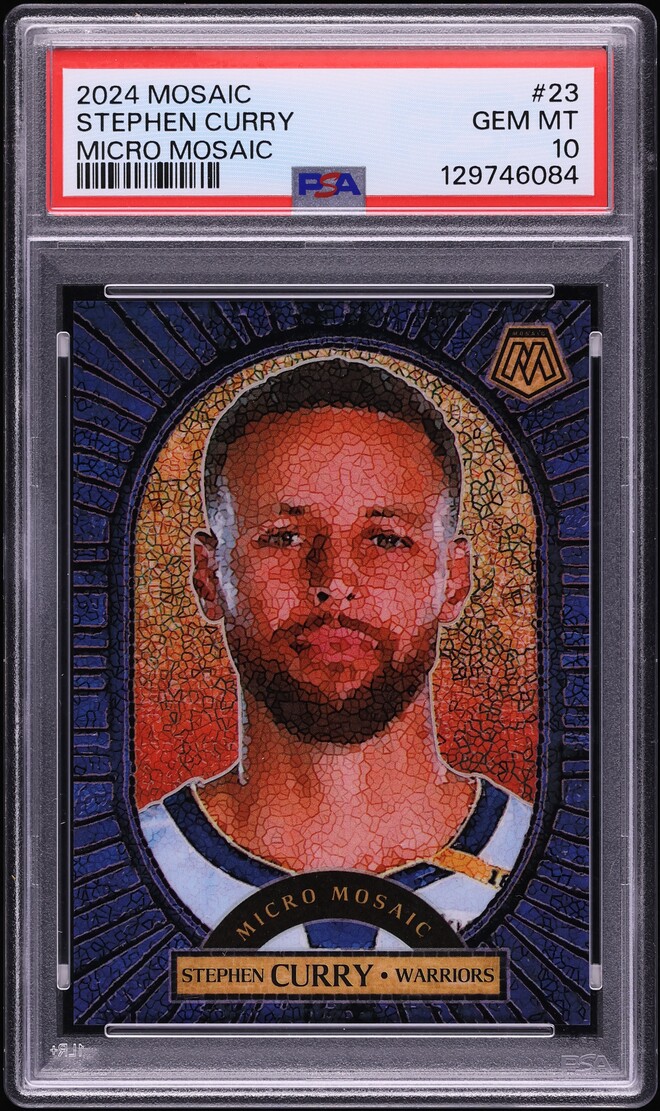 2024 Panini Mosaic Micro Stephen Curry #23 PSA 10 GEM MINT