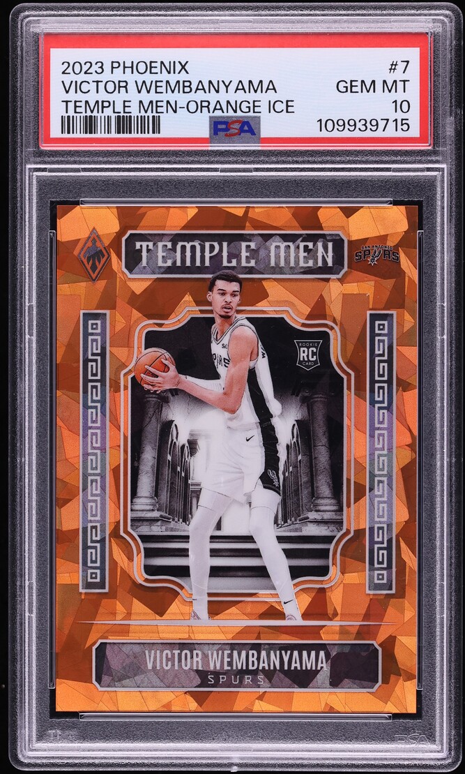 2023 Panini Phoenix Temple Men Orange Ice Victor Wembanyama ROOKIE