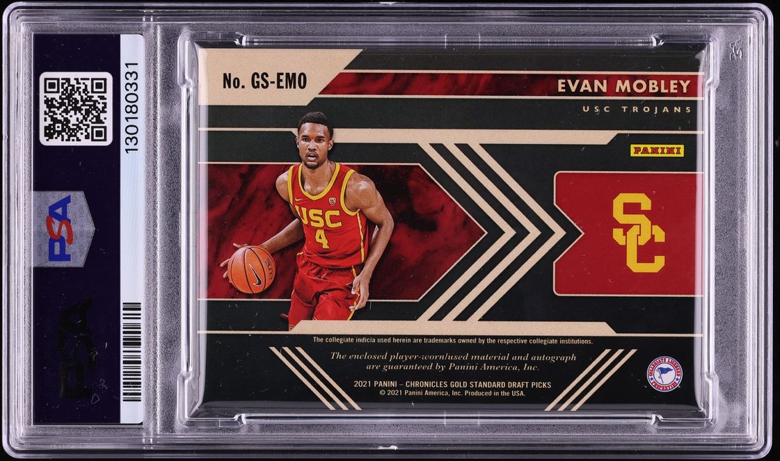 2021 Panini Chronicles DP Gold Standard Super Prime Evan Mobley